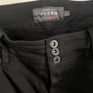 Barely Worn Black Distressed Denim Jeggings